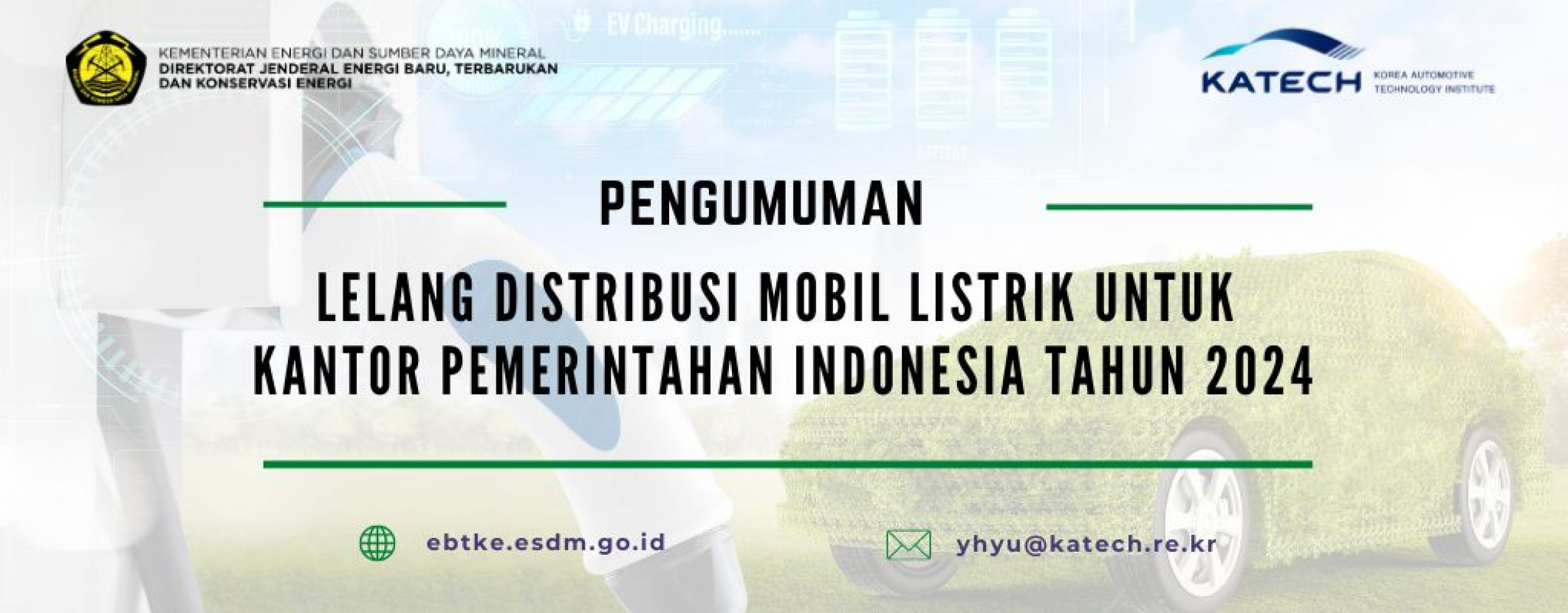 Lelang Mobil Listrik Untuk Pemerintah