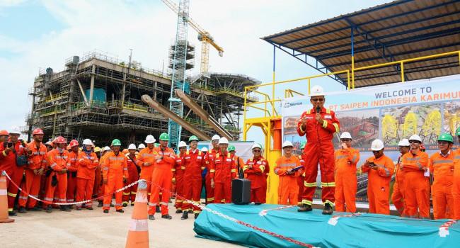 Kunjungan Kerja Menteri ESDM ke PT Saipem Indonesia, Kepulauan Karimun (12/6)