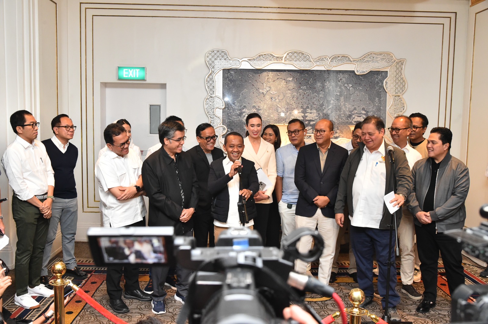 Menteri dan Wamen ESDM Menghadiri Rapat Koordinasi Terbatas Kemenko Bidang Perekonomian di Jakarta, Minggu (3/10) 