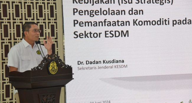Menteri ESDM Membuka Pelatihan Teknis Pelaksana di Lingkungan KESDM (24/6)