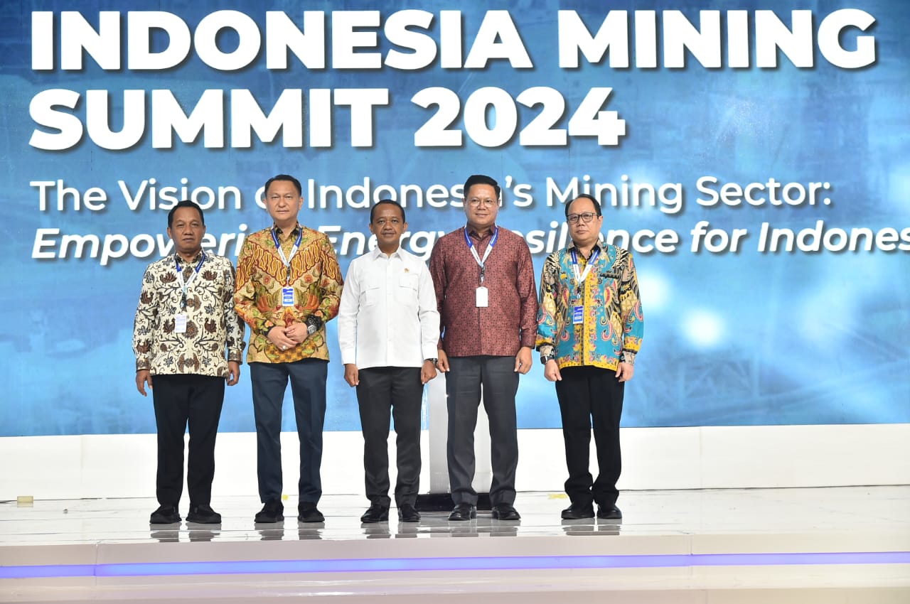 Menteri ESDM Bahlil Lahadalia Membuka Indonesia Mining Sumit 2024, Rabu (4/12)