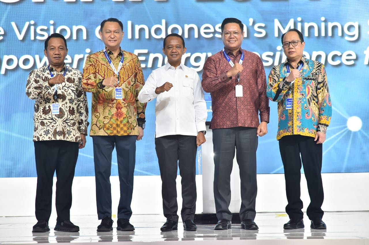 Menteri ESDM Bahlil Lahadalia Membuka Indonesia Mining Sumit 2024, Rabu (4/12)