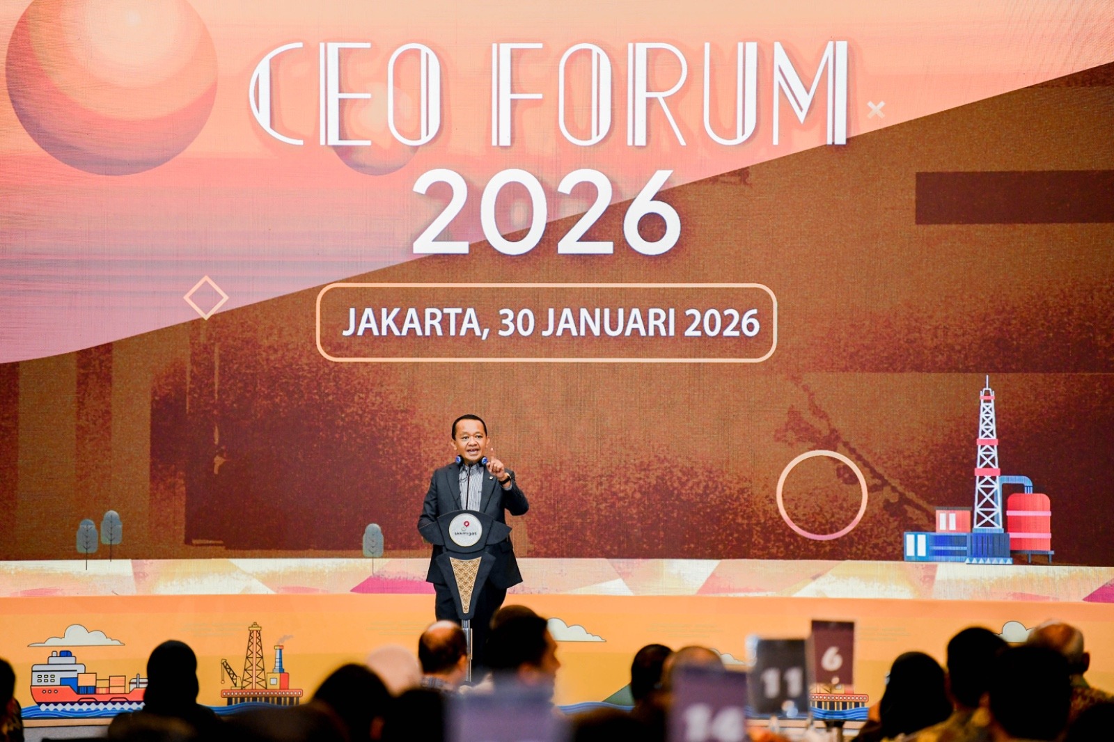 Menteri ESDM menjadi narasumber pada acara CEO Forum SKK Migas 2026 di Jakarta, Jumat (30/1)
