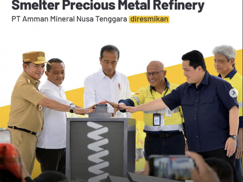 PERESMIAN PROYEK SMELTER DI NUSA TENGGARA BARAT