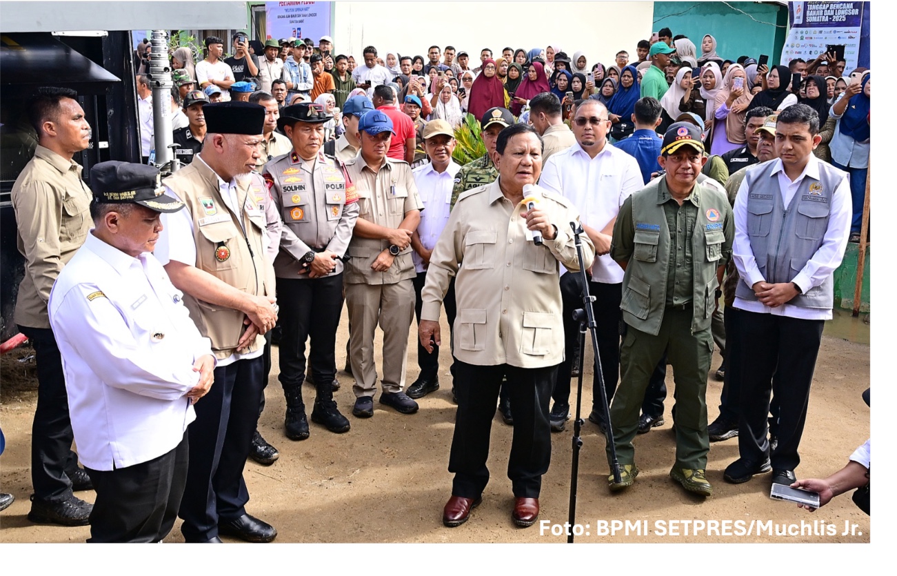 Dampingi Presiden Tinjau Posko Pengungsi di Sumatera Barat, Menteri ESDM Pastikan Akses Energi Berangsur Pulih 