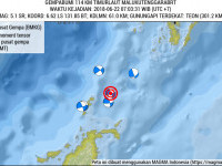 Gempa 5,1 SR di Perairan Timur Laut Maluku Tidak Berpotensi Tsunami