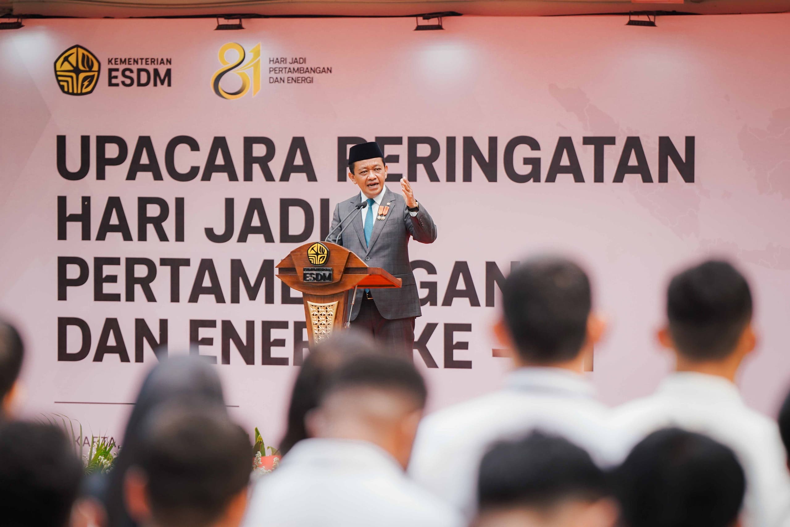 HUT Pertambangan dan Energi ke-81, Bahlil Perintahkan Insan ESDM Pilih Kepentingan Rakyat