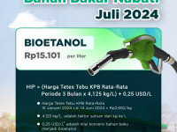Naik Rp479, HIP BBN Bioetanol Bulan Juli 2024 Menjadi Rp15.101 per Liter 