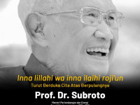 Prof Dr. Subroto Tutup Usia pada 20 Desember 2022