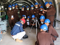 Politeknik Akamigas Palembang  melakukan praktek tambang bawah tanah di BDTBT